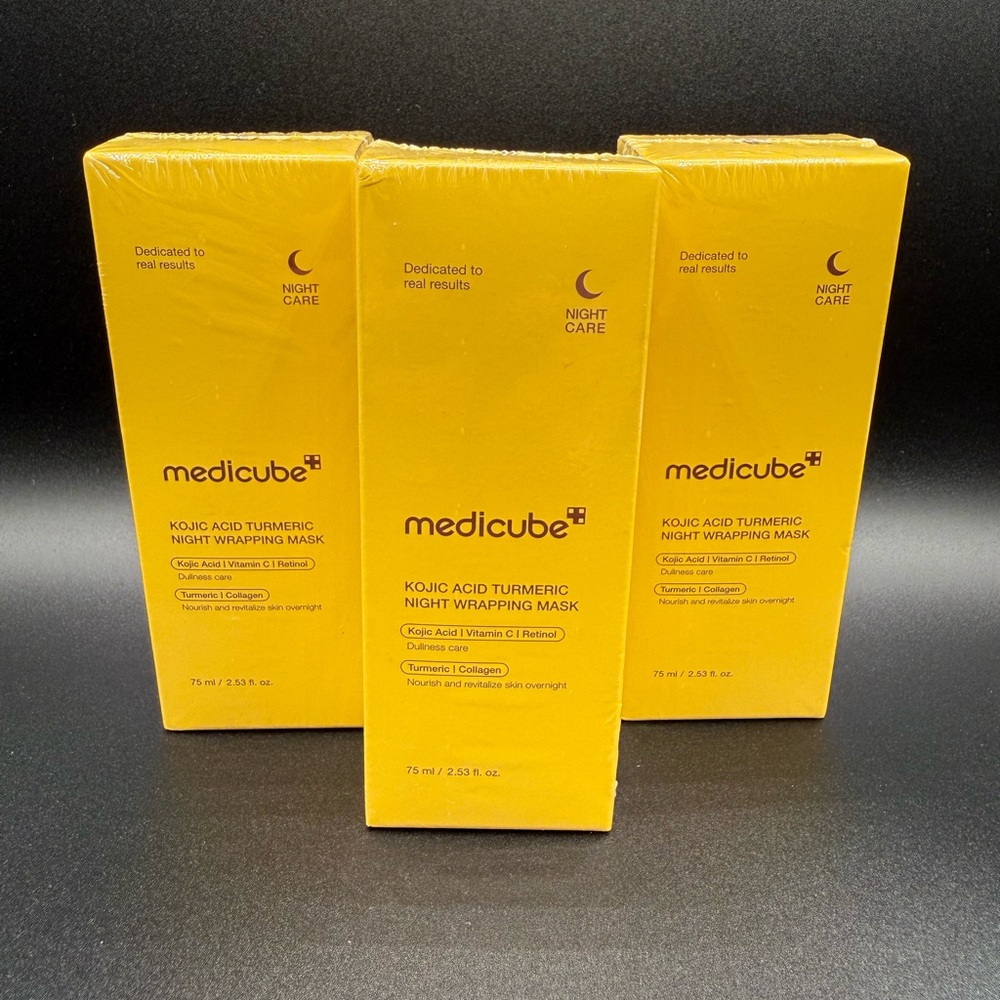 3 pack- Medicube Turmeric Night Mask - Yellow